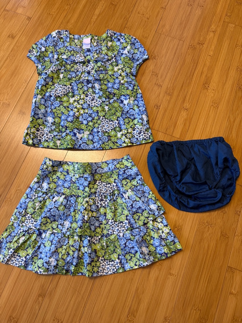 Janie and Jack 2T floral 3 piece set